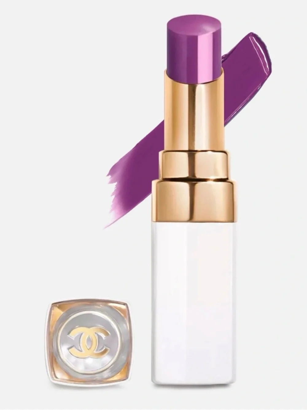 CHANEL Rouge Coco Baume Shine Lipstick - 764 Charming Lilac Luxe Plum Hue